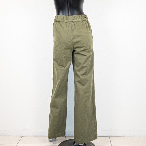 ANINE BING Women's High Rise Khaki Koa Trousers Wide Leg size Medium - Picture 5 of 14